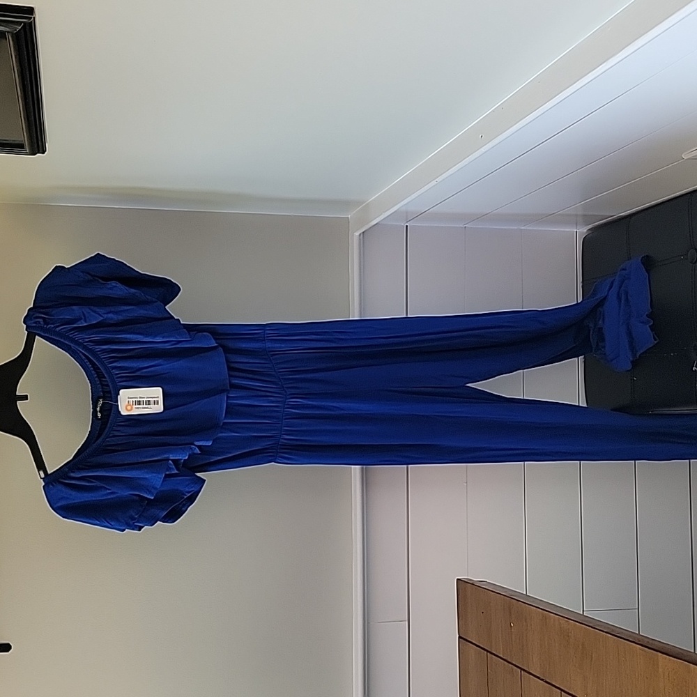 Royal blue jumpsuit